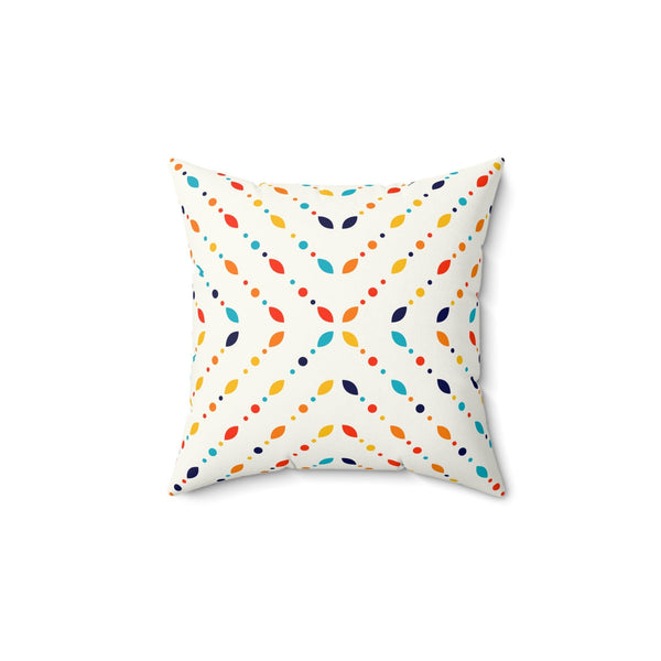 Retro Mid Century Modern Minimalist Colorful Pillow