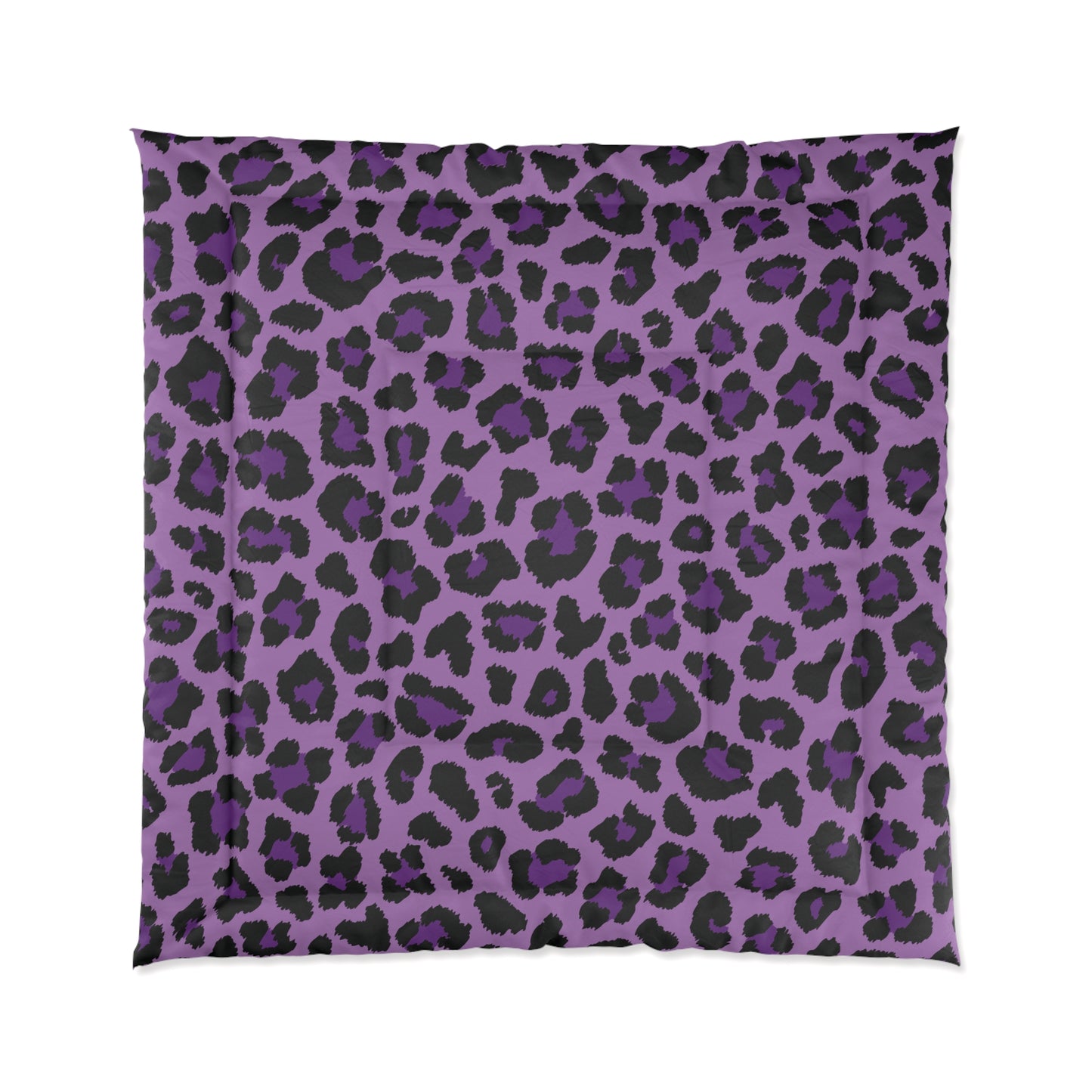 Purple Leopard Animal Print Cheetah Spots Comforter