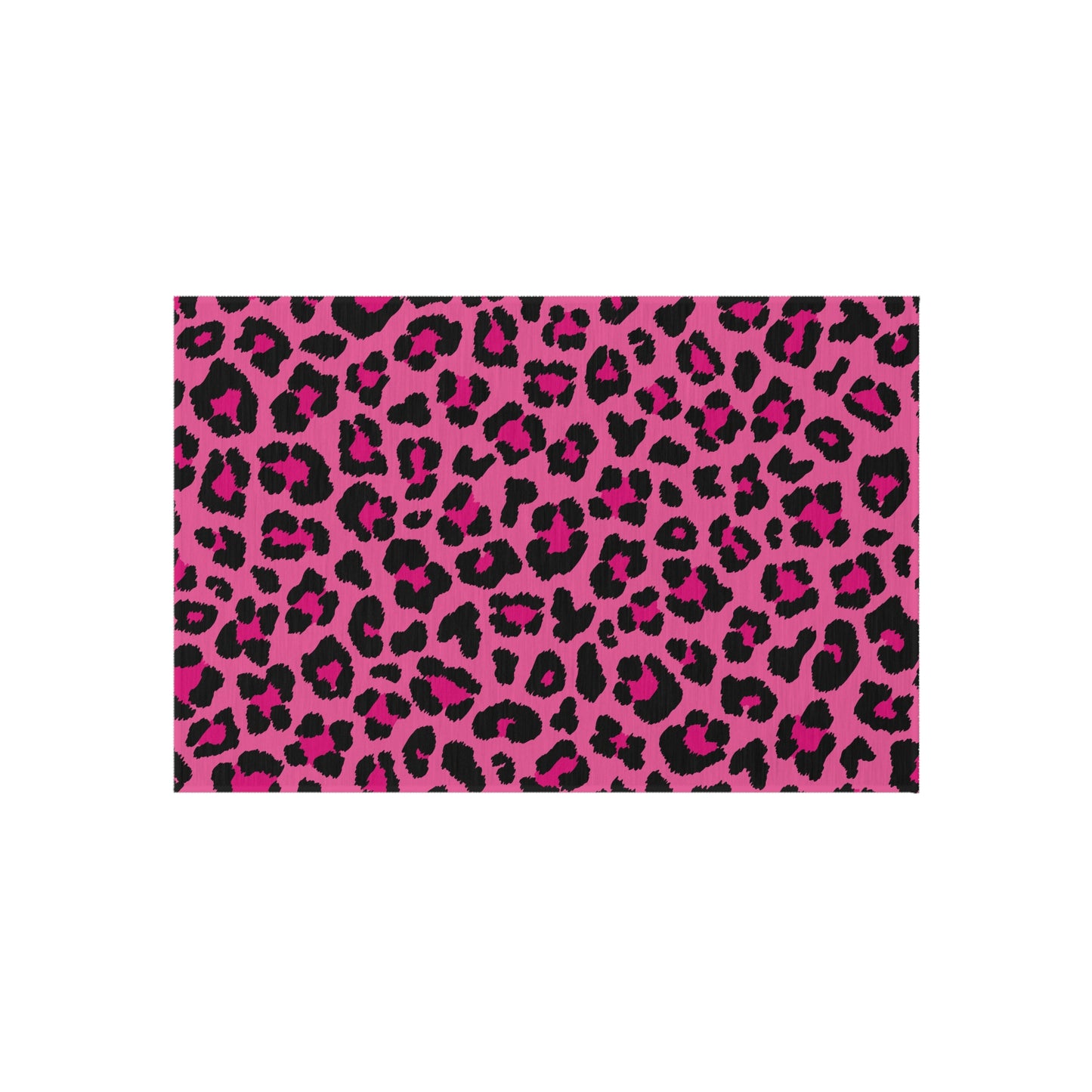 Pink Leopard Cheetah Animal Print Indoor/Outdoor Accent Rug