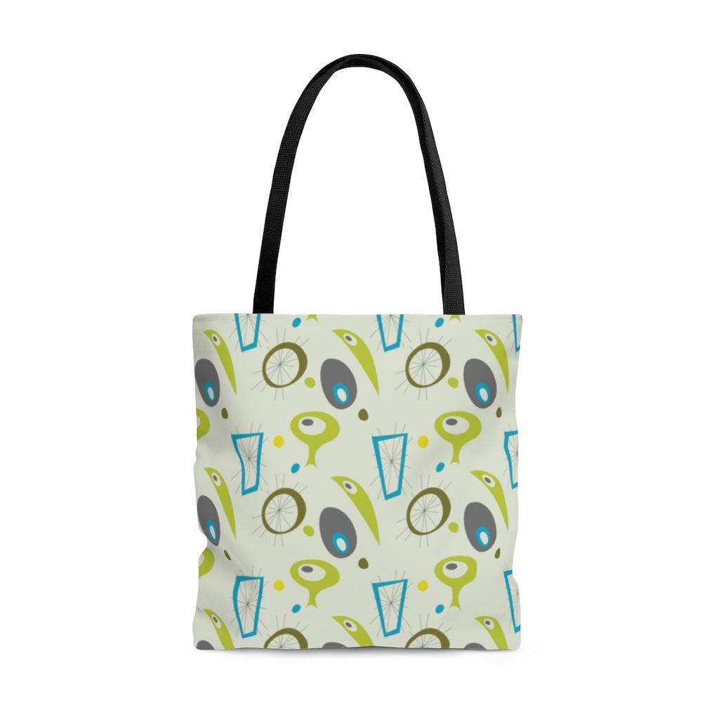 Retro 50s Atomic Space Age Tote Bag | lovevisionkarma.com