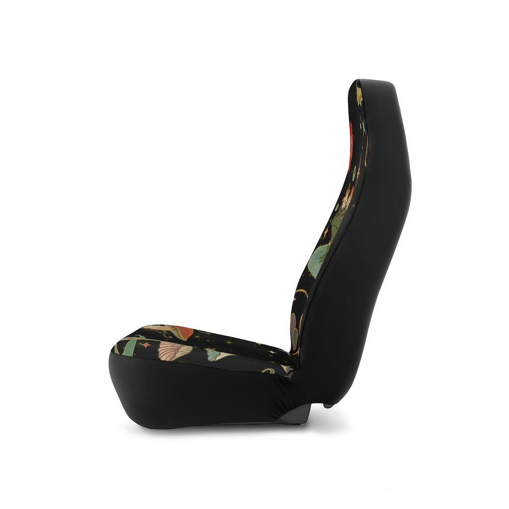 Boho Mushroom and Frog Celestial Car Seat Covers | lovevisionkarma.com