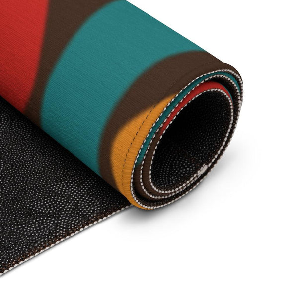 Retro Mod Squares Multicolor MCM Accent Rug | lovevisionkarma.com