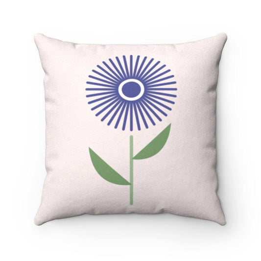 Scandinavian MCM Danish Floral Purple Dandelion Pillow | lovevisionkarma.com