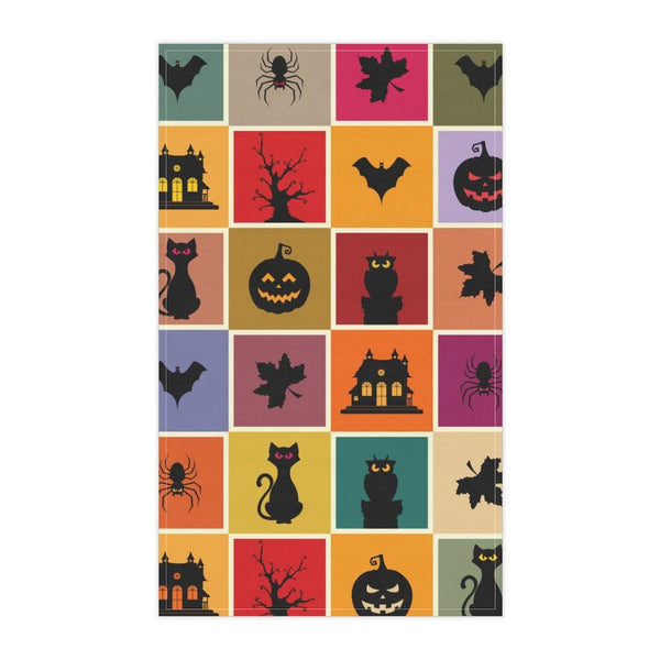 Spooky Halloween Multicolor Tea Towel | lovevisionkarma.com