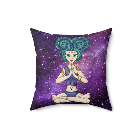 "Aries Goddess" Zodiac Astrology Throw Pillow | lovevisionkarma.com