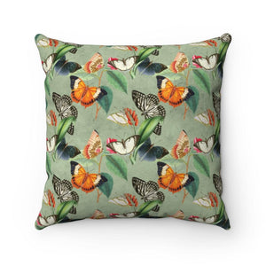 Vintage Butterflies Multicolor Retro Pillow | lovevisionkarma.com