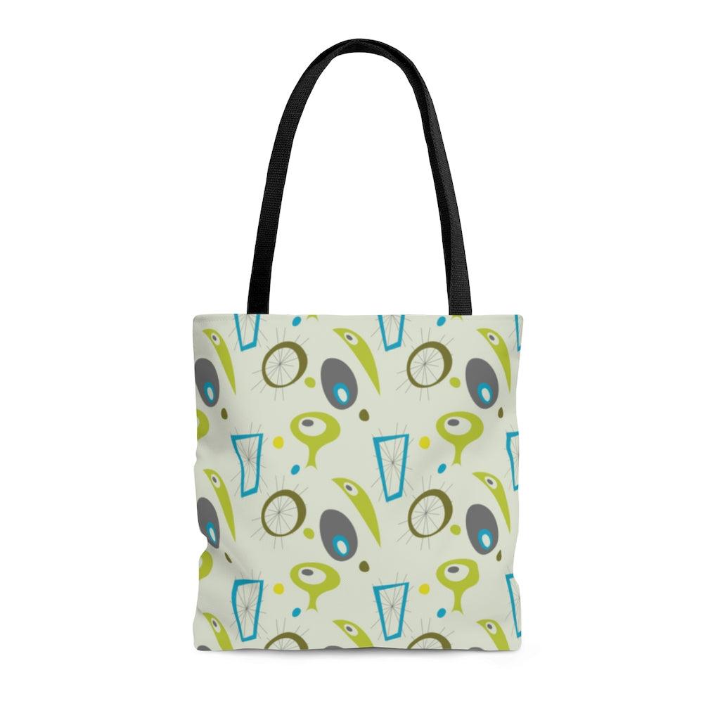 Retro 50s Atomic Space Age Tote Bag | lovevisionkarma.com