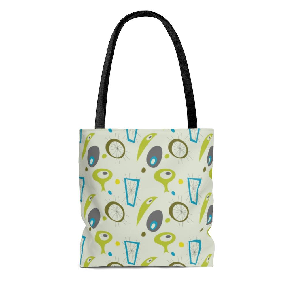 Retro 50s Atomic Space Age Tote Bag | lovevisionkarma.com