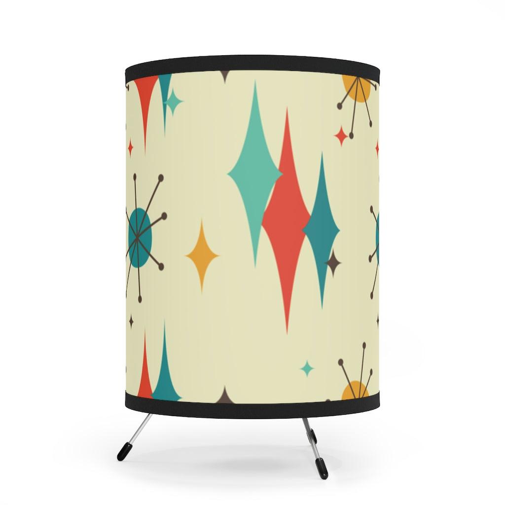 Retro Atomic Burst MCM Multicolor Tabletop Lamp | lovevisionkarma.com