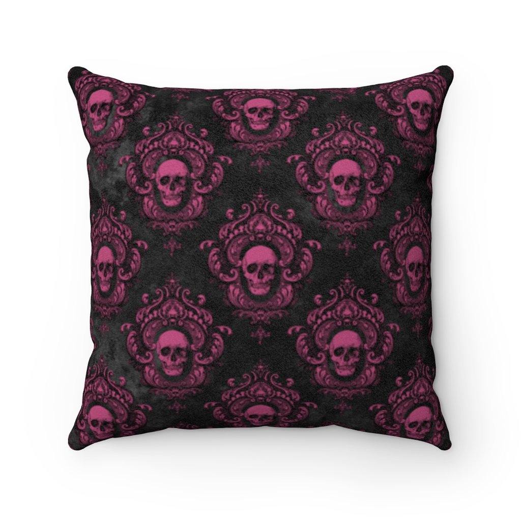 Halloween pink hotsell skulls pillow