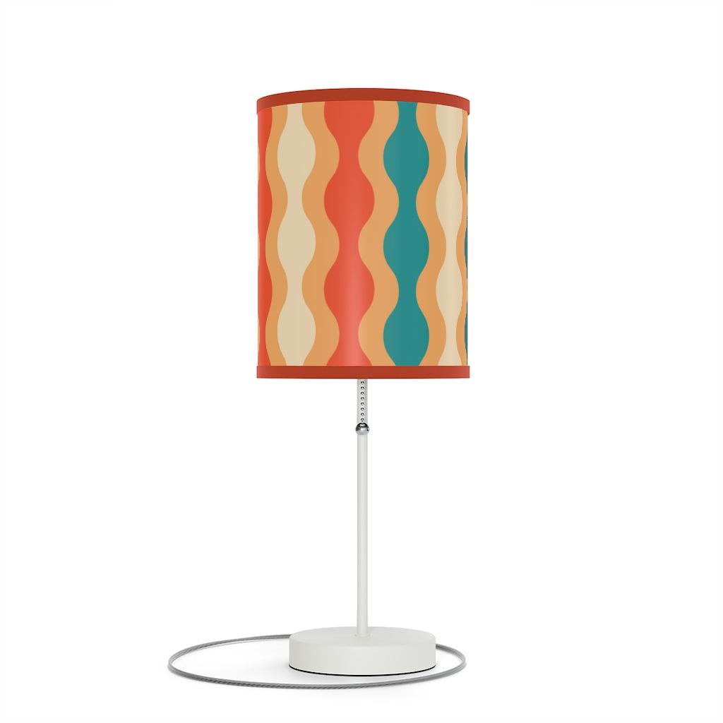 Groovy Waves Retro MCM Multicolor Tabletop Lamp | lovevisionkarma.com