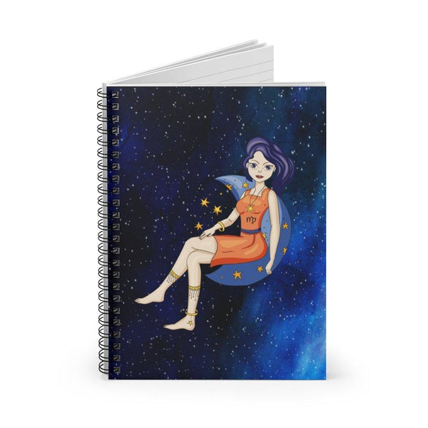 "Virgo Goddess" Zodiac Spiral Notebook | lovevisionkarma.com