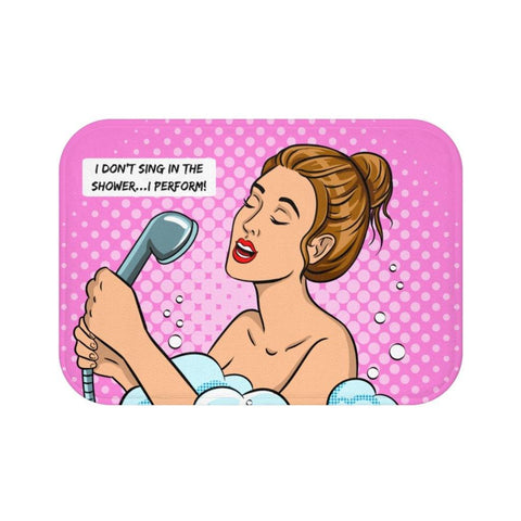 "Superstar" Comic Pop Art Funny Bath Mat | lovevisionkarma.com
