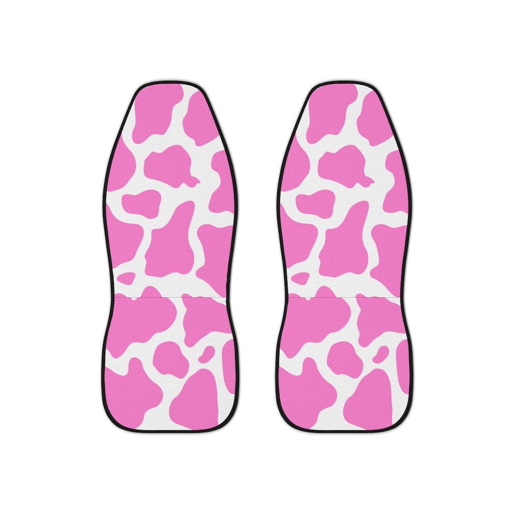 Pink Cow Print Car Seat Covers | lovevisionkarma.com