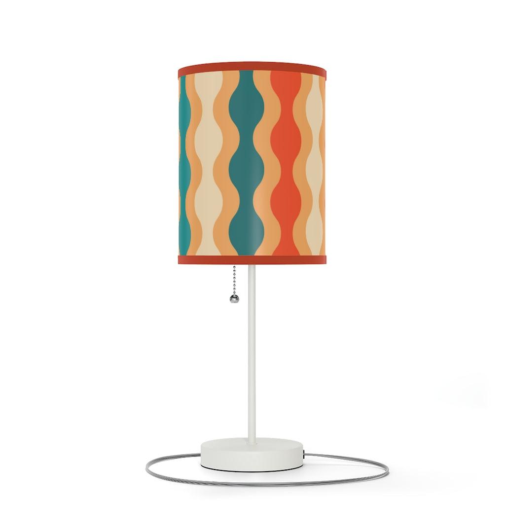 Groovy Waves Retro MCM Multicolor Tabletop Lamp | lovevisionkarma.com