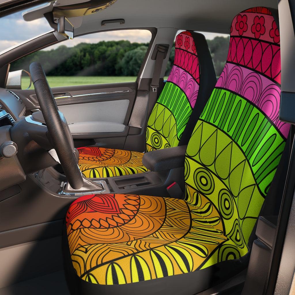 Boho Mandala Colorful Car Seat Covers | lovevisionkarma.com