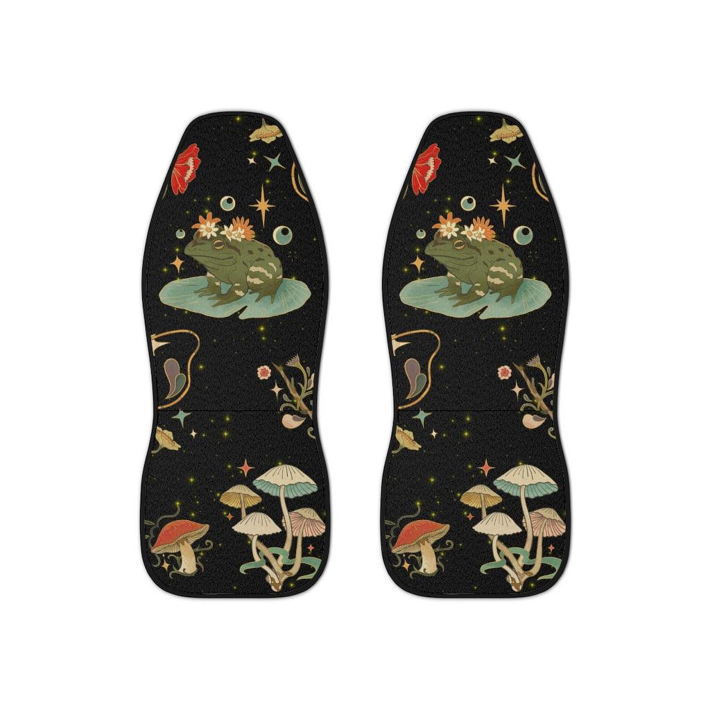 Boho Mushroom and Frog Celestial Car Seat Covers | lovevisionkarma.com