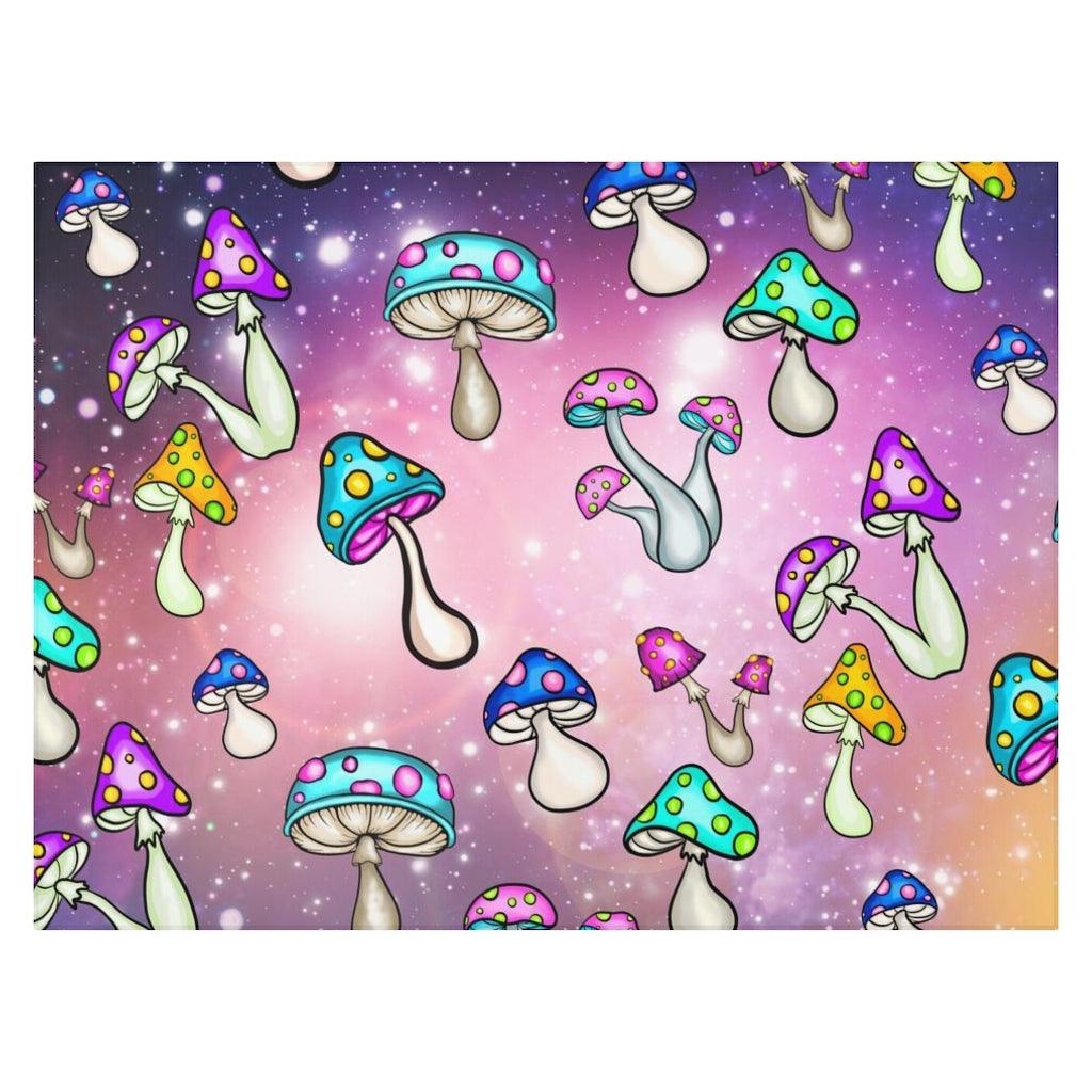Cosmic Mushroomcore Galaxy, Multicolor Anti-Slip Rug | lovevisionkarma.com