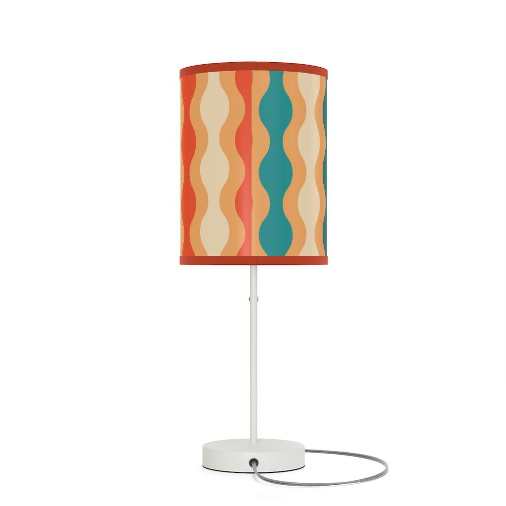 Groovy Waves Retro MCM Multicolor Tabletop Lamp | lovevisionkarma.com