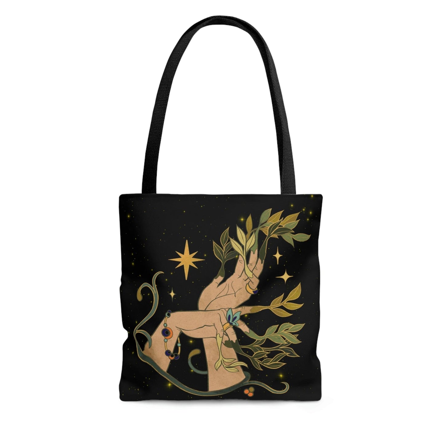 Boho Forest Nymph Celestial Mystic Tote Bag | lovevisionkarma.com