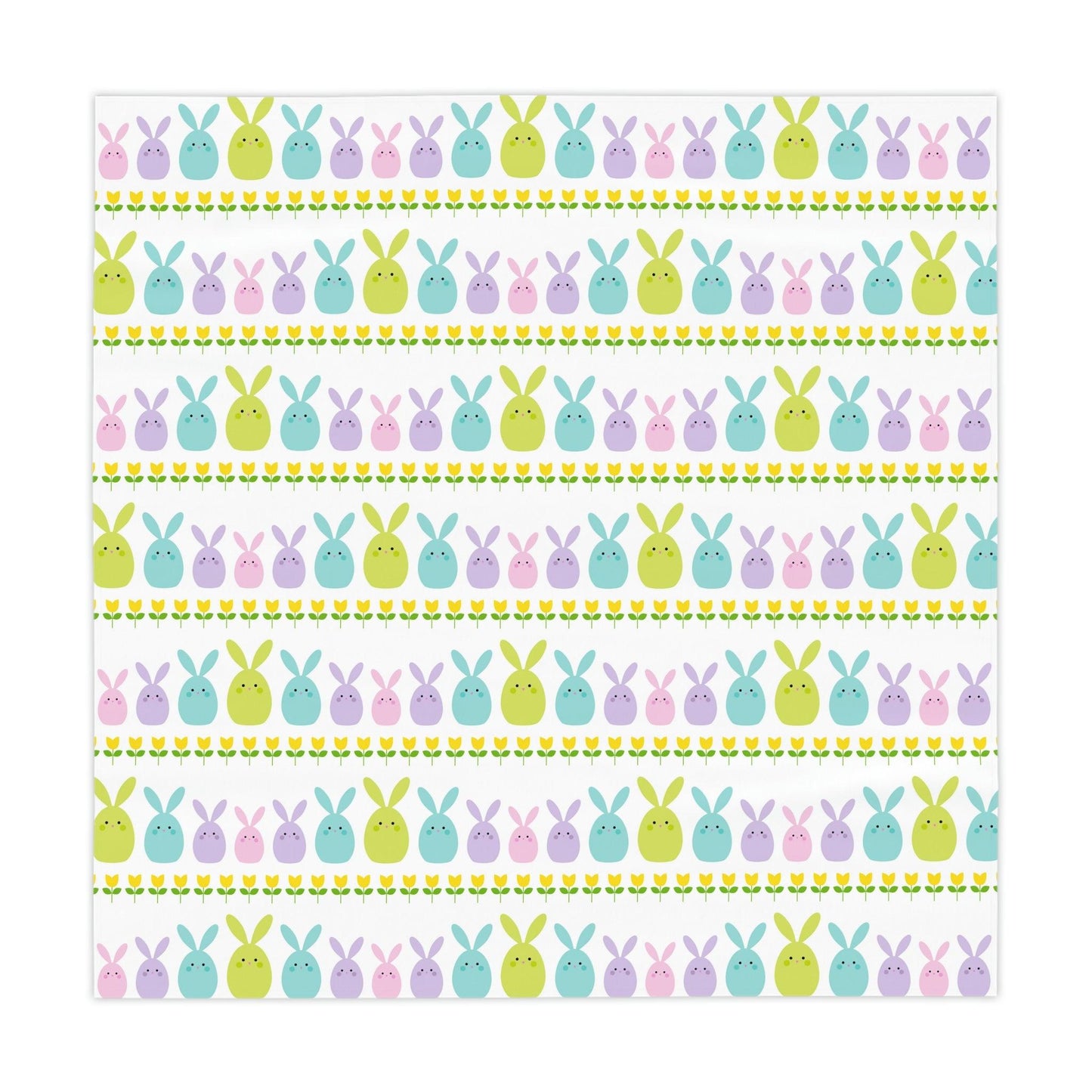 Cute Bunnies Whimsical Easter Tablecloth | lovevisionkarma.com