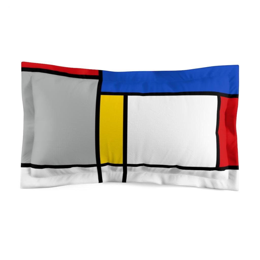 Retro MCM Mondrian Inspired Pillow Sham | lovevisionkarma.com