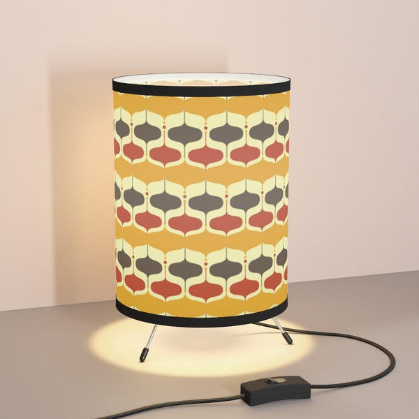 Mid Century Mod Retro Onion Mustard & Orange Accent Lamp | lovevisionkarma.com