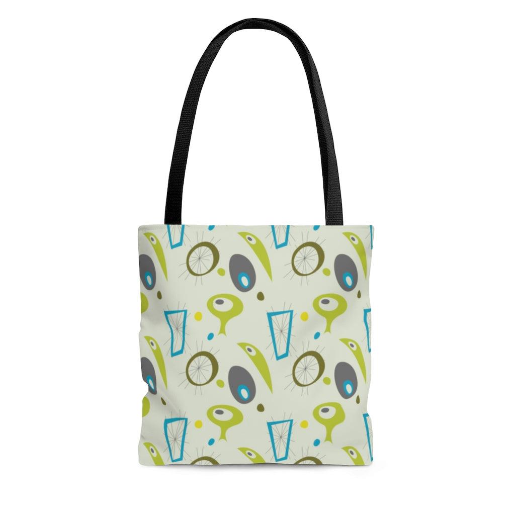 Retro 50s Atomic Space Age Tote Bag | lovevisionkarma.com