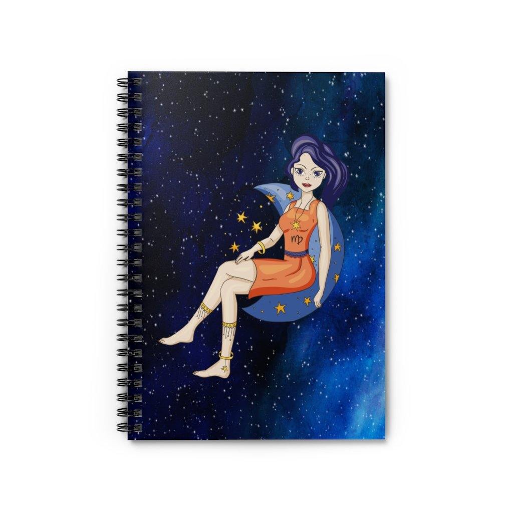 "Virgo Goddess" Zodiac Spiral Notebook | lovevisionkarma.com