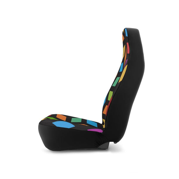 Colorful Geometric MCM Car Seat Covers | lovevisionkarma.com