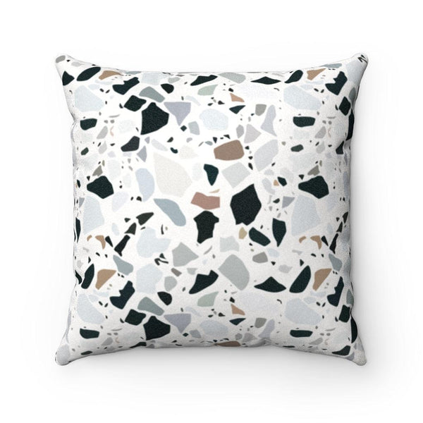 Terrazzo Print Modern Minimalist Pillow | lovevisionkarma.com