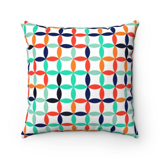 Retro Scandinavian Geometric MCM Multicolor Pillow | lovevisionkarma.com