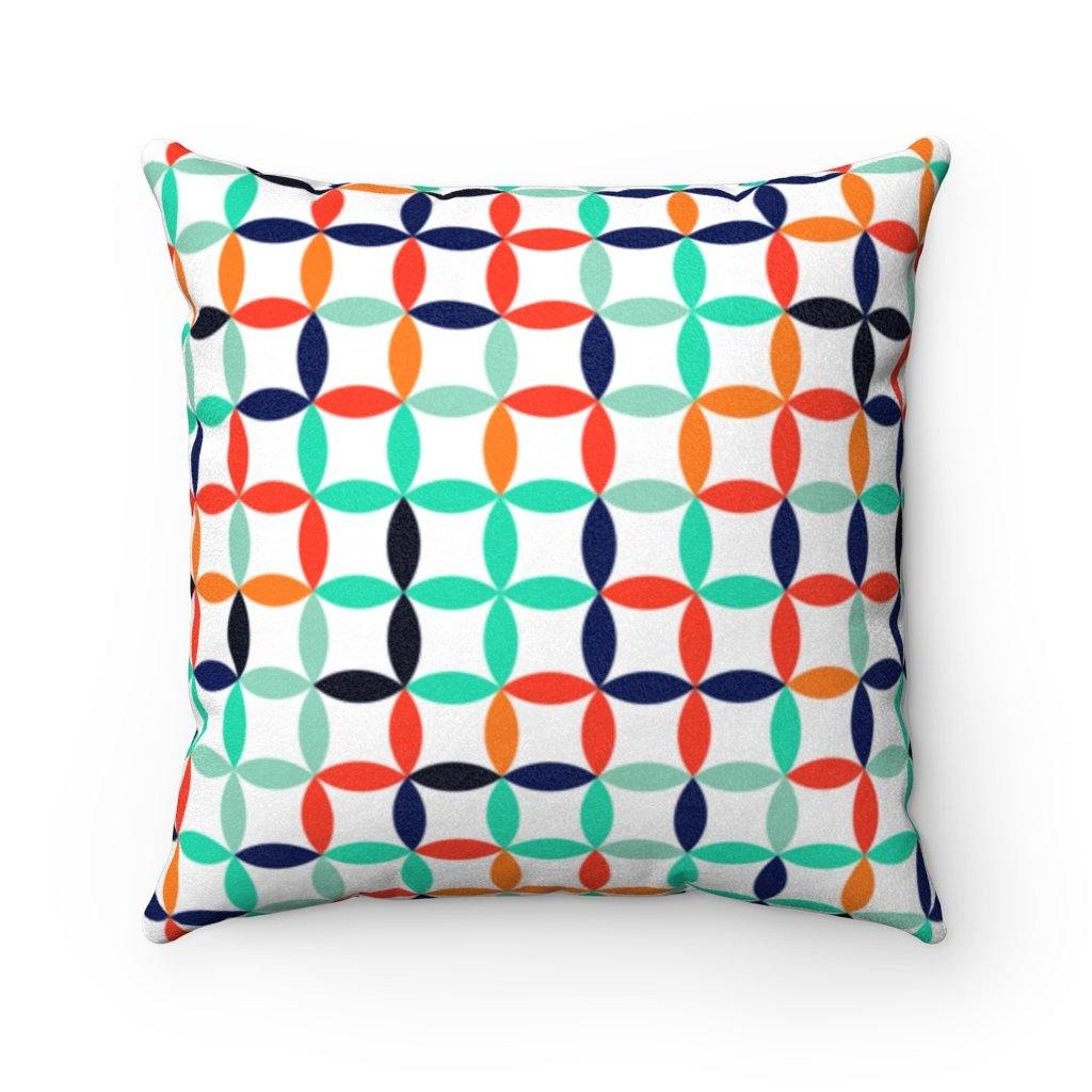 Retro Scandinavian Geometric MCM Multicolor Pillow | lovevisionkarma.com