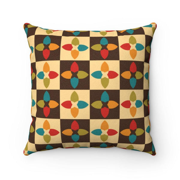 Retro MCM 60s, 70s Geometric Multicolor Pillow | lovevisionkarma.com