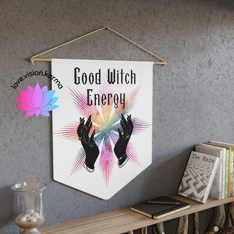 Good Witch Energy Glam Witchcore Halloween Wall Pennant | lovevisionkarma.com