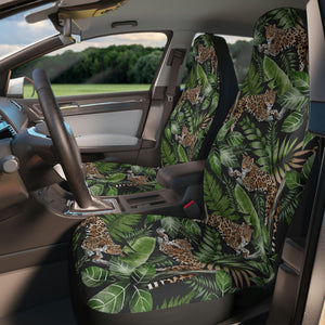 Boho Leopard Jungle Cat Car Seat Covers | lovevisionkarma.com