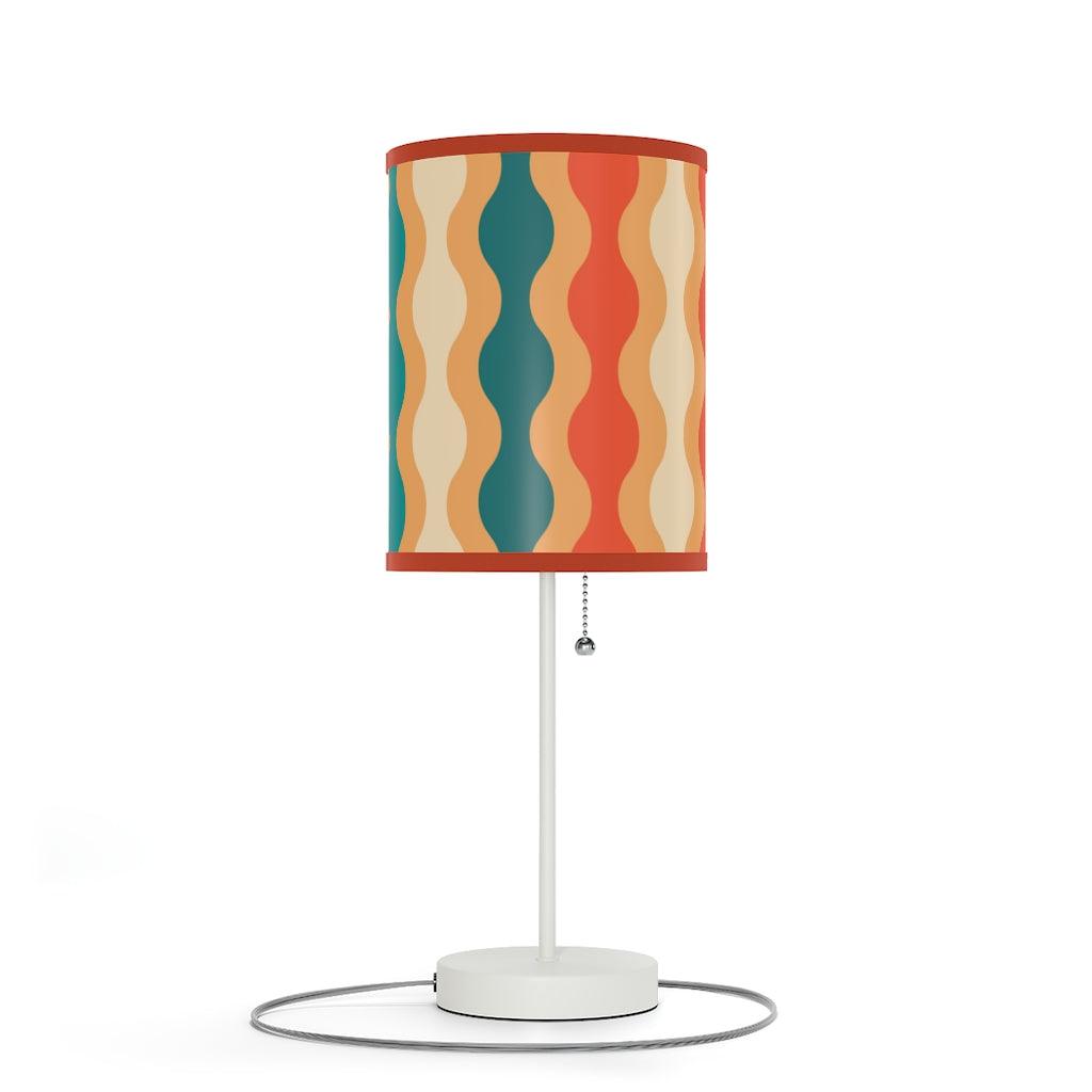 Groovy Waves Retro MCM Multicolor Tabletop Lamp | lovevisionkarma.com