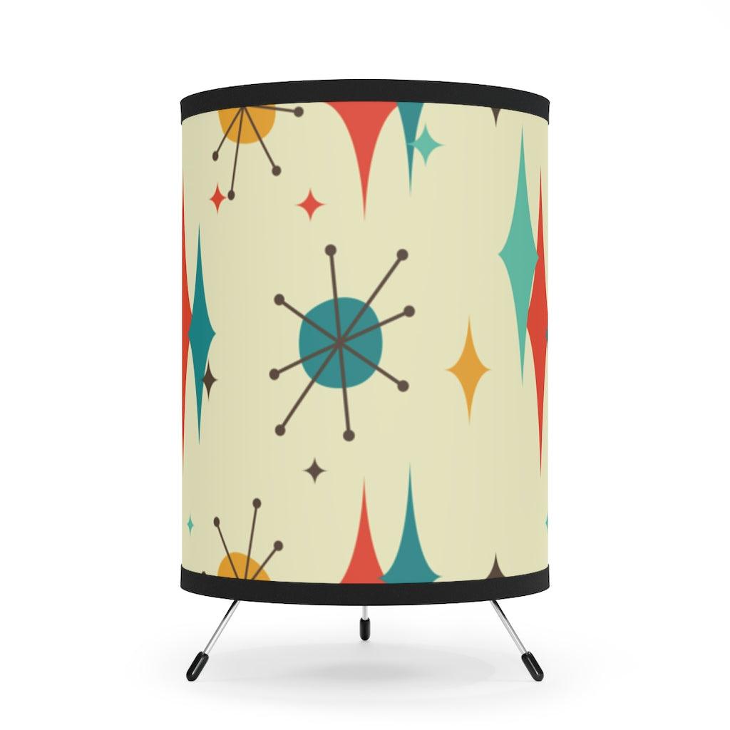 Retro Atomic Burst MCM Multicolor Tabletop Lamp | lovevisionkarma.com