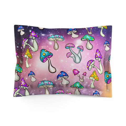 Cosmic Mushroomcore Galaxy Multicolor Pillow Sham | lovevisionkarma.com
