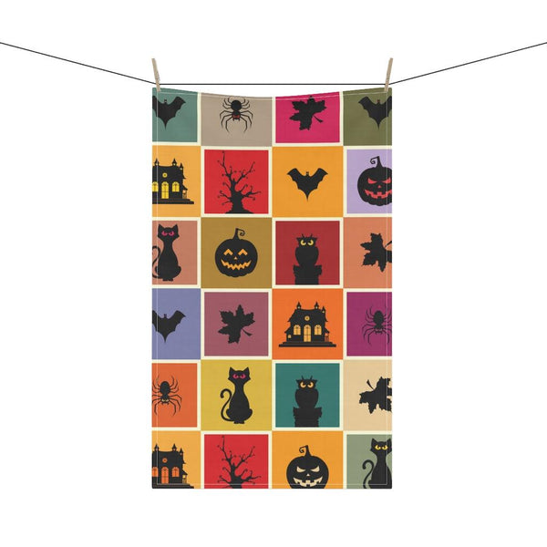 Spooky Halloween Multicolor Tea Towel | lovevisionkarma.com
