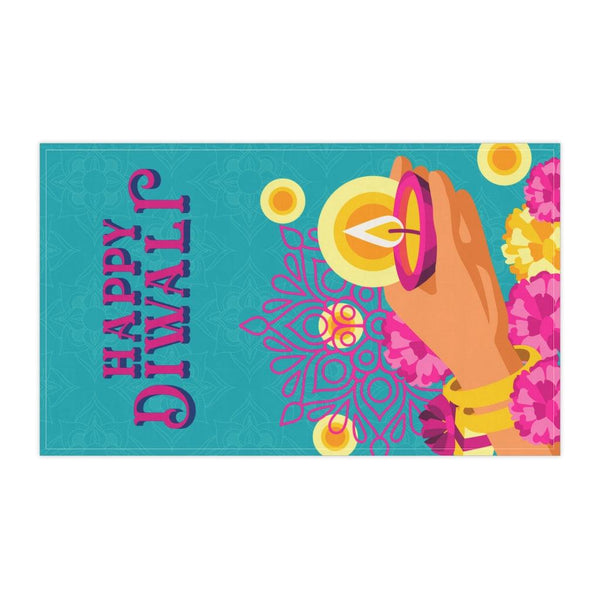 Diwali Home Decor, Festive & Colorful Kitchen Tea Towel | lovevisionkarma.com