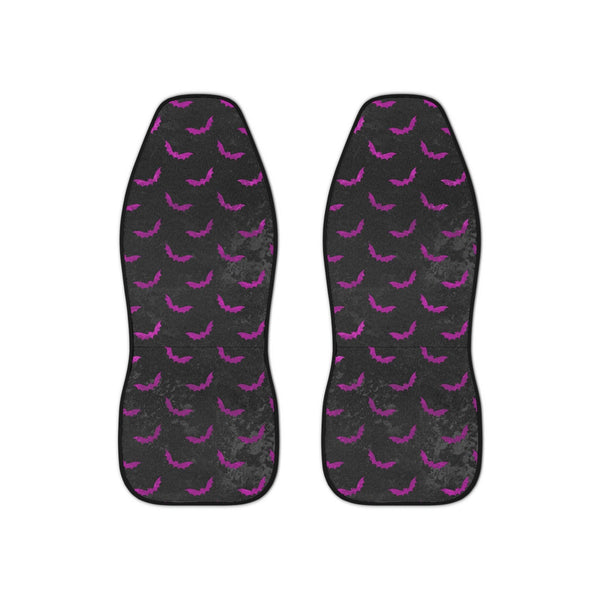 Bats Distressed Style Purple & Black Glam Goth Car Seat Covers