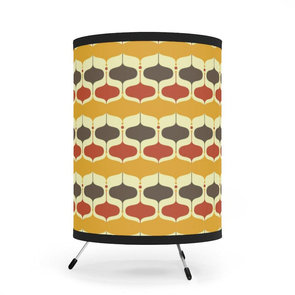 Mid Century Mod Retro Onion Mustard & Orange Accent Lamp | lovevisionkarma.com