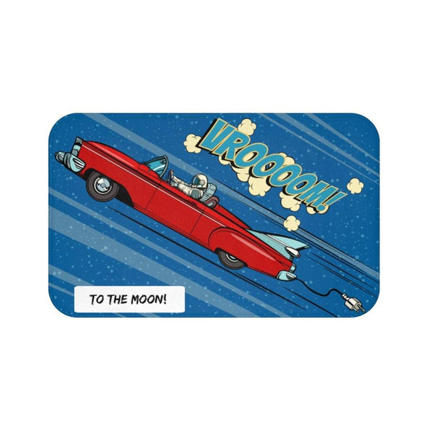 "Stonks" Male Comic Pop Art Funny Bath Mat | lovevisionkarma.com