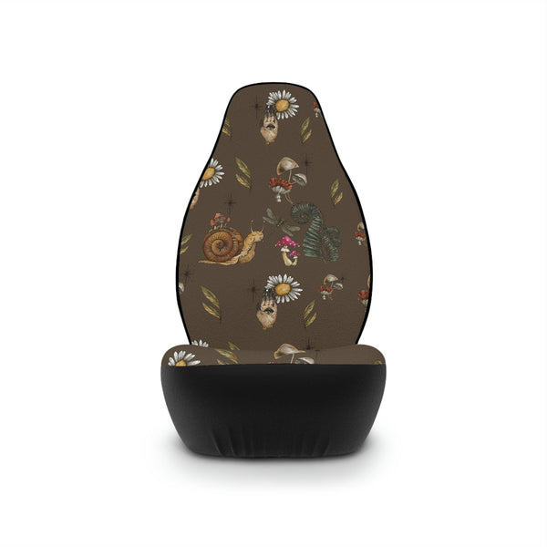 Boho Snail & Mushrooms Witchcore Car Seat Covers | lovevisionkarma.com