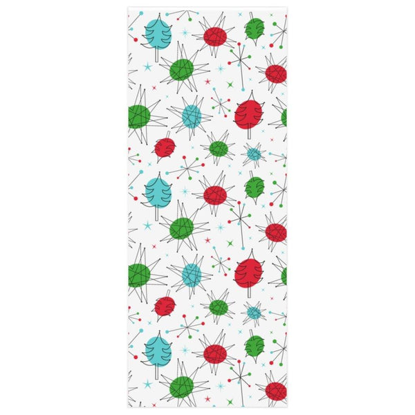 Atomic Christmas Multicolor Gift Wrapping Paper | lovevisionkarma.com