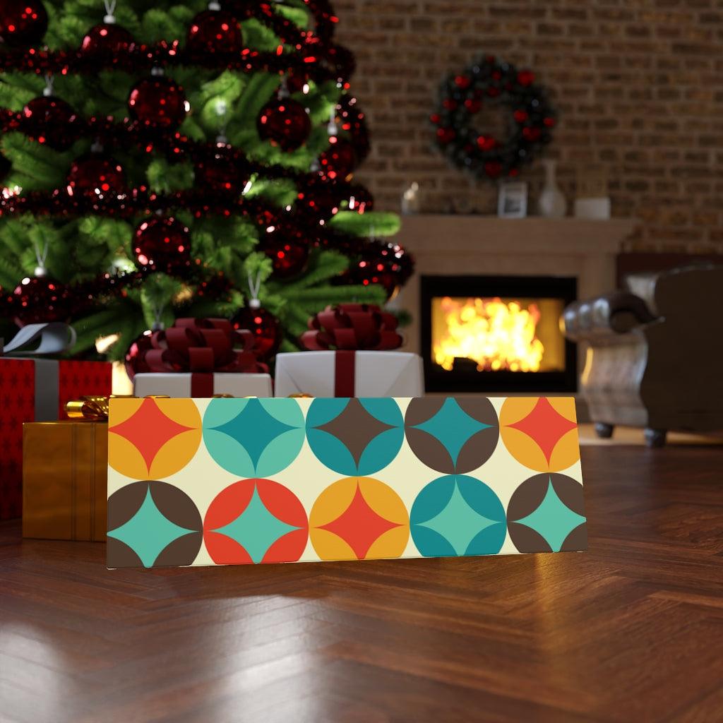 Retro Geometric Burst Multicolor Mid Century Modern Canvas Gallery Wrap | lovevisionkarma.com