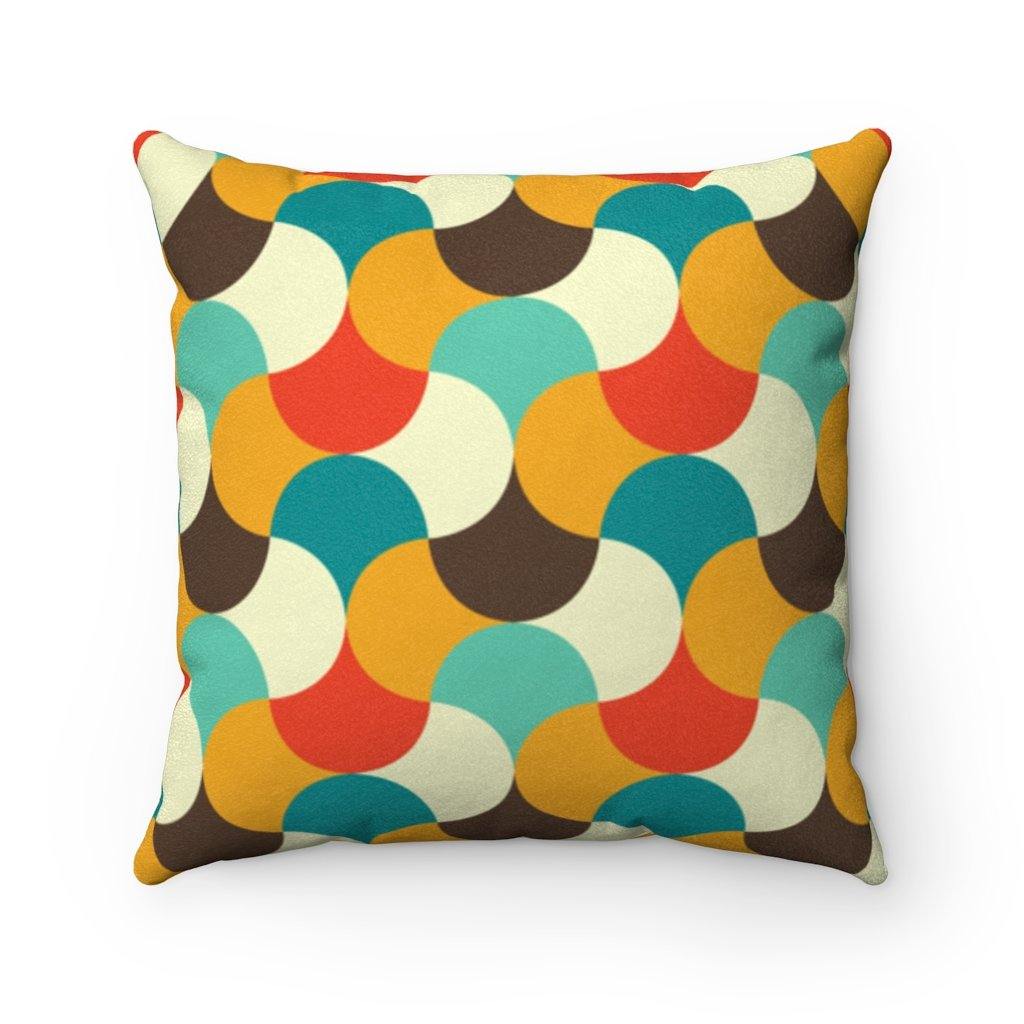 Retro MCM Abstract Weave Mid Century Modern Pillow | lovevisionkarma.com