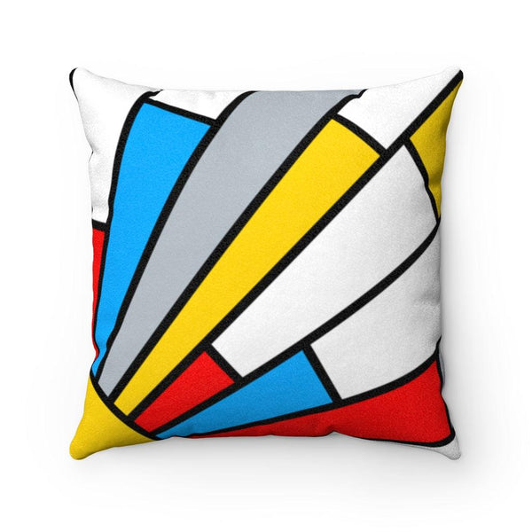 Vintage Abstract Bold & Colorful Piet Mondrian Inspired Pillow | lovevisionkarma.com