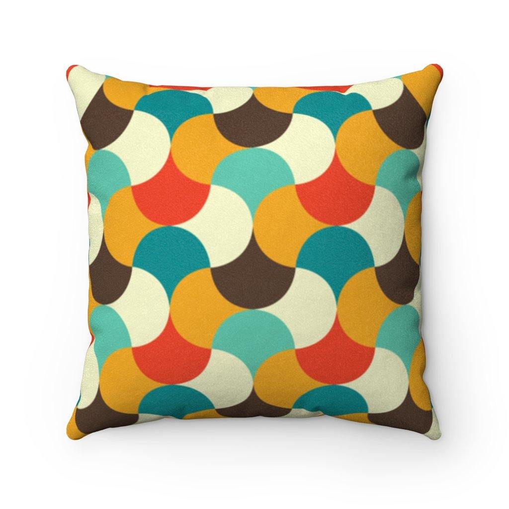 Retro MCM Abstract Weave Mid Century Modern Pillow | lovevisionkarma.com